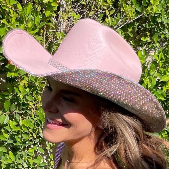 Pink Sparkly Cowgirl Hat